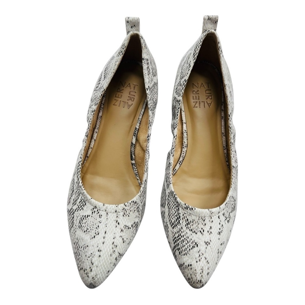 Naturalizer Black and Gray Ballerina Flats Size 7 Like New No Box
